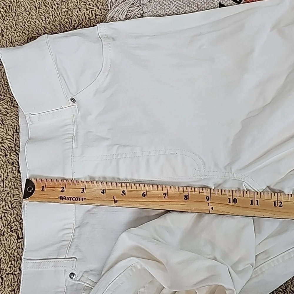 SPANX Ankle Skinny Jeans in White, sz 1x